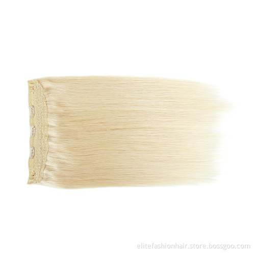 No any split ends Real Human Hair Halo Extensions Straight Halo Real Hair Extensions with Clips for Women Halo Hair Extensions